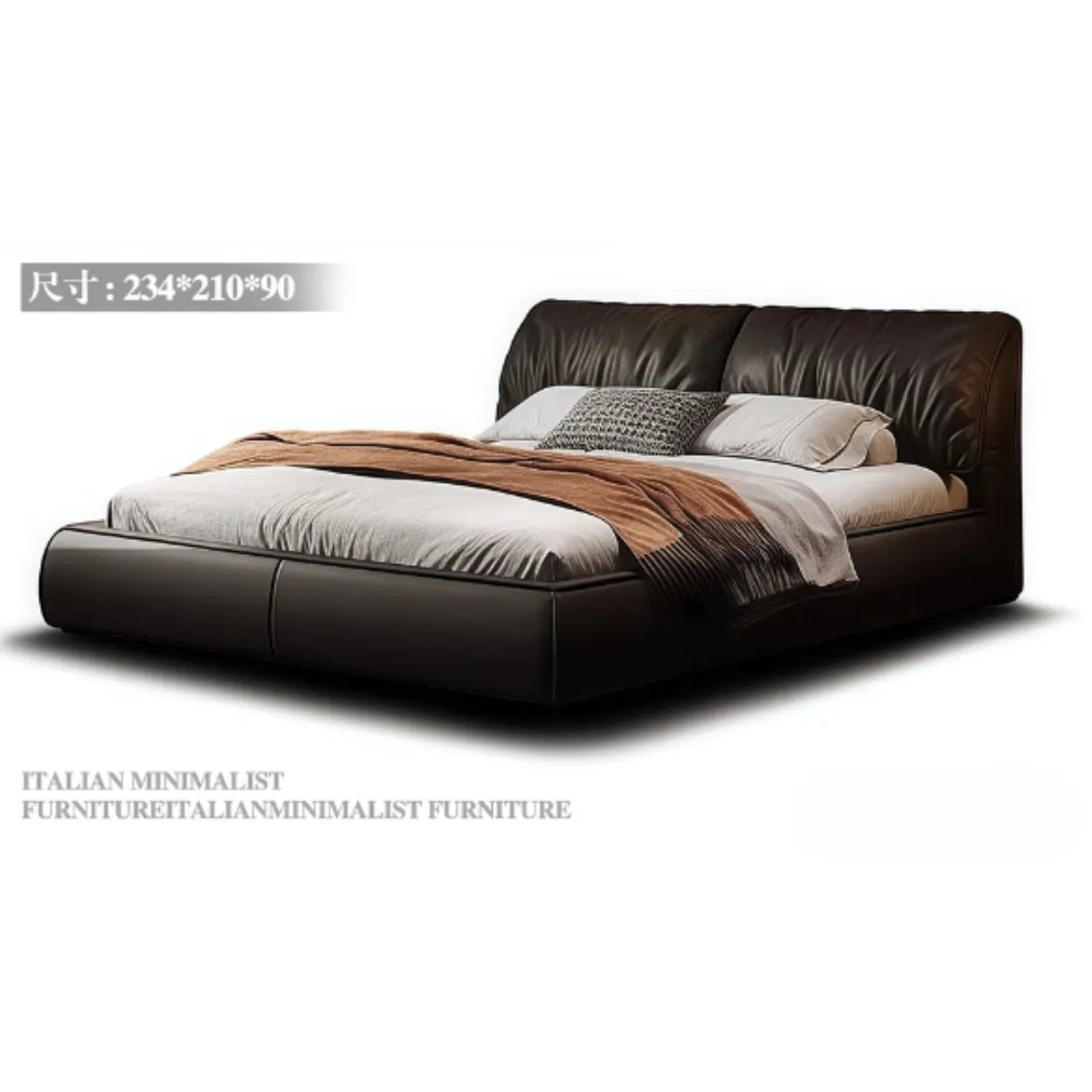 Value+ Elephant Ear Leather Bed