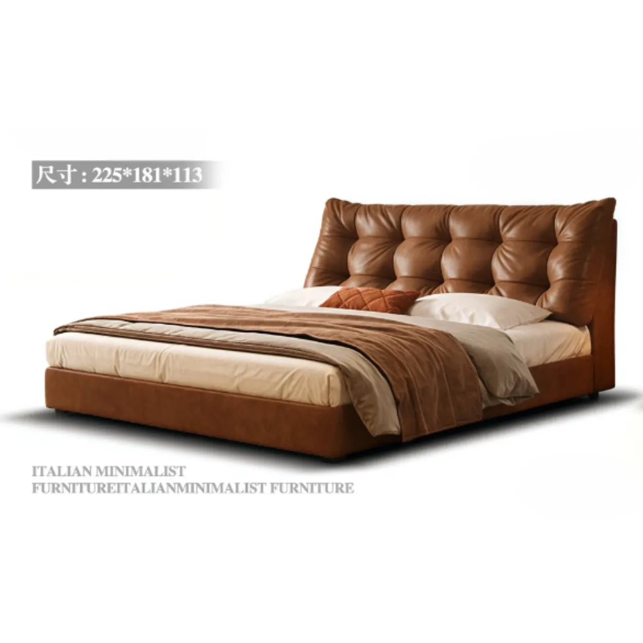 Value+ Big Black Bear Leather Bed